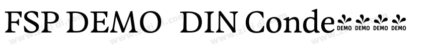 FSP DEMO   DIN Conde字体转换